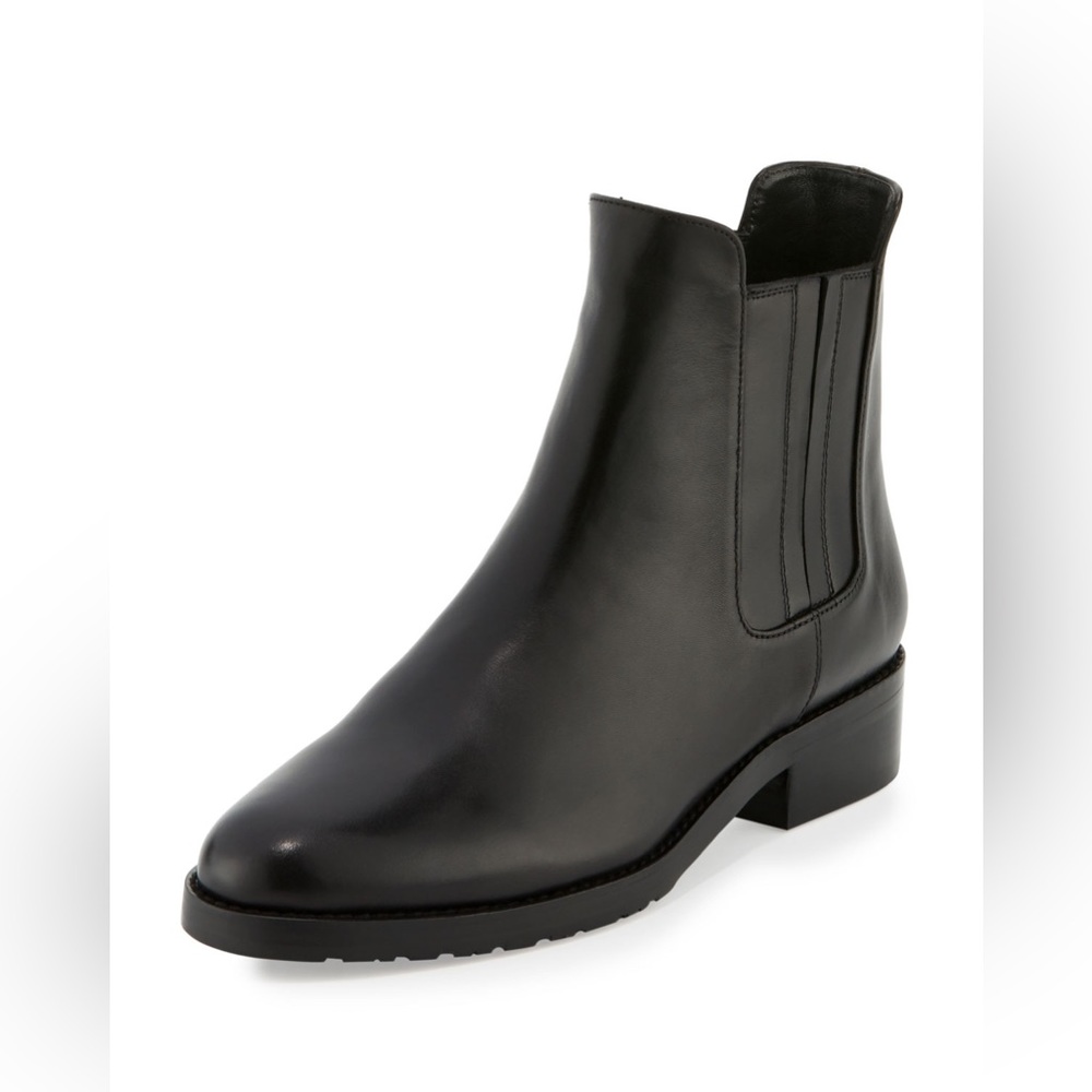 ♟️ Stuart Weitzman | Black Nero Basilico Leather Chelsea Boot (SIZE 7.5US) ♟️